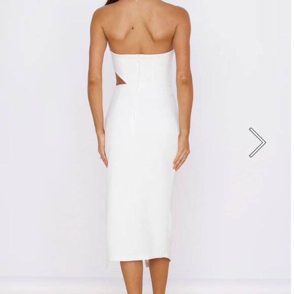 Hello Molly Love At First Sight Midi Dress White - XS - Picture 2 of 3